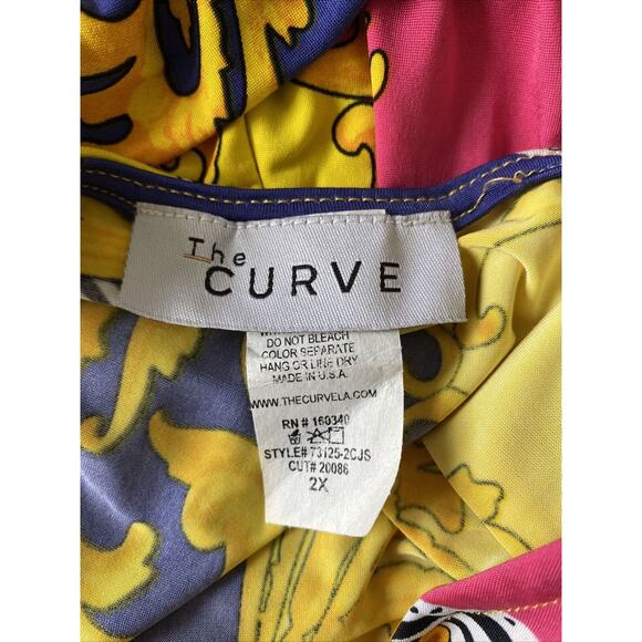 The Curve Jumpsuit Women 2x Multicolored Long Sleeve Skinny Legged No Pockets - Picture 3 of 11